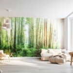 fototapeta z motywem lasu